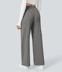 DayStretch High Waisted Pocket Straight Leg Work Pants
