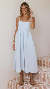 Kinsley Midi Dress - Blue