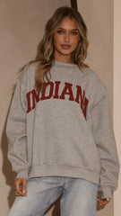 Indiana Crewneck Sweater - Grey