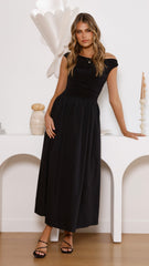 Immy Midi Dress - Black