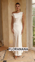 Auria Off Shoulder Maxi Dress - Champagne