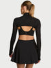 Lace Mock-Neck Shrug