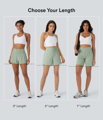 Airy Super High Waisted 2-in-1 InstantCool Yoga Shorts 5'' with Pockets-Longer Length