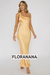 Carmel One-Shoulder Sash Maxi Dress Rockmelon