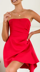 Hanae Mini Dress - Red