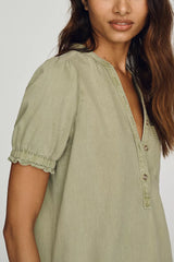 Aly Puff-Sleeve Mini Dress