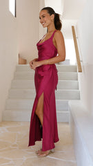 Zendaya Maxi Dress - Berry