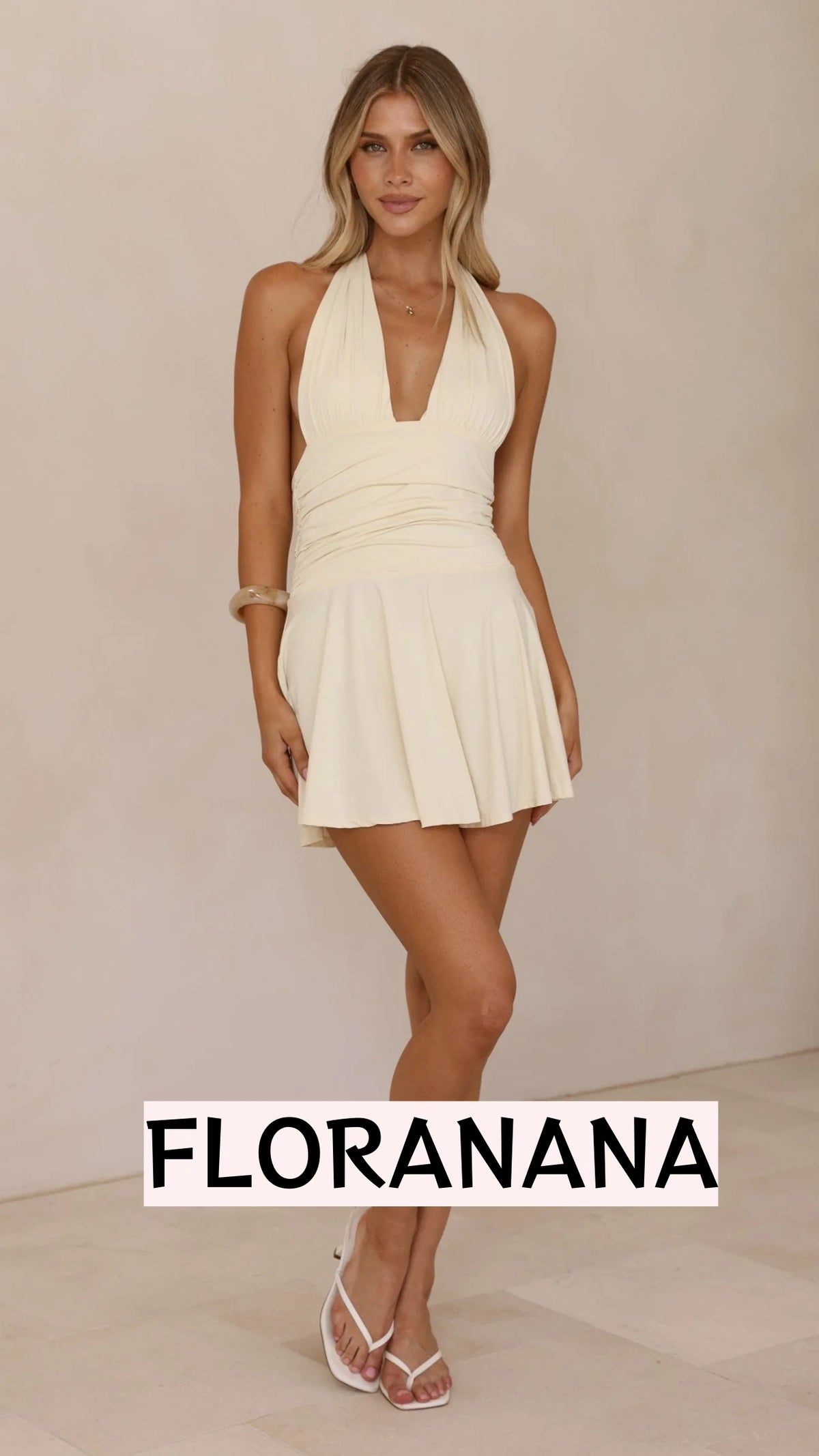 Aeris Mini Dress - Yellow