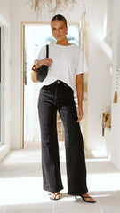 Rollas Sailor Scoop Long Jean - Black Sand