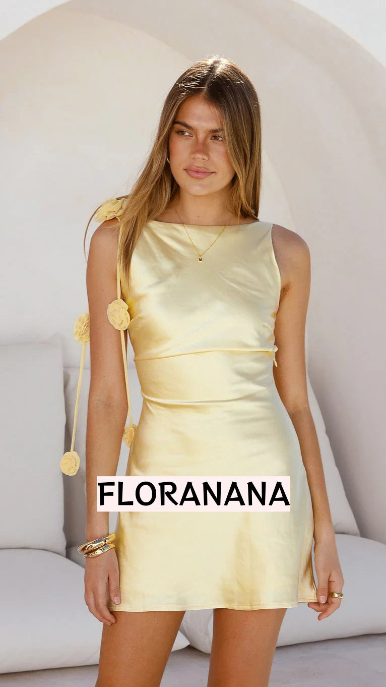Charlise Mini Dress - Yellow