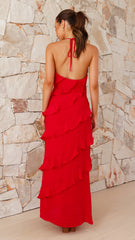 Sophia Maxi Dress - Red