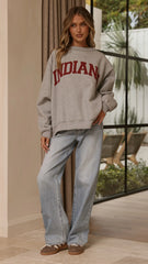 Indiana Crewneck Sweater - Grey