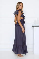 Evening Luxe Maxi Dress Navy