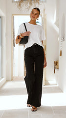 Rollas Sailor Scoop Long Jean - Black Sand