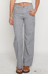 Lioness Top Model Navy Stripe Jean