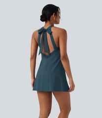 Airy Tie Back 2-in-1 InstantCool Mini Yoga Active Dress