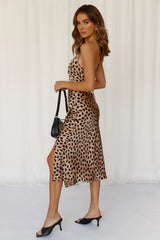 Happy Honeymoon Midi Dress Tan